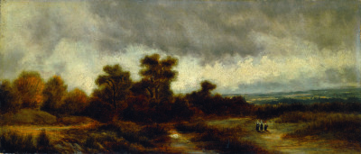 Eduard Schleich d. Ä. (1812 – 1874), Landschaft im Dachauer Moos, Öl / Lwd., 19,5 x 46 cm, Lempertz, Köln, 20. Mai 2006 (Zuschlag 4000€) (Foto: Lempertz, Köln)