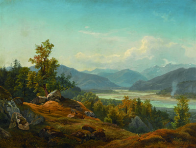 Eduard Schleich d. Ä. (1812 – 1874), Isartal-Landschaft, Öl / Lwd., 71,5 x 94 cm, Neumeister, München, 29. Oktober 2015 (Zuschlag 20.000 €) (Foto: Neumeister, München)