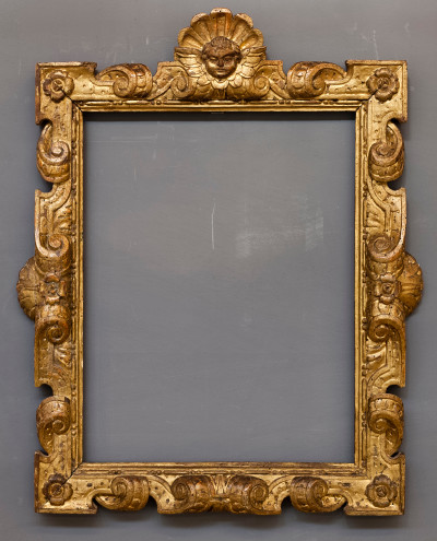 Vergoldeter, geschnitzter Sansovino-Rahmen aus Venedig