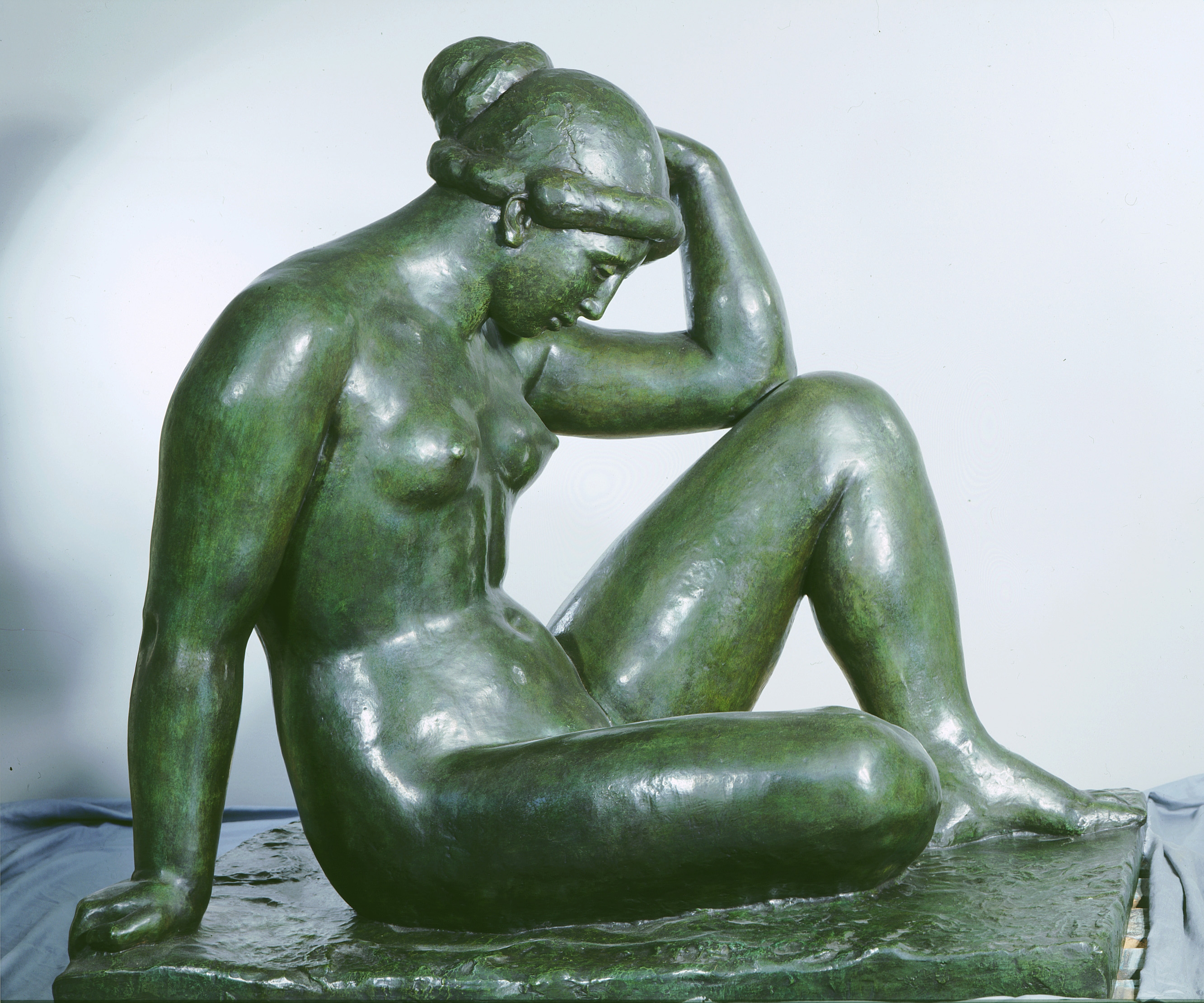 Zu dieser Skulptur ließ sich Maillol von Kessler inspirieren: Aristide Maillol Méditerranée, 1905 Bronze Privatsammlung (Foto: Liebermann-Haus, Berlin)