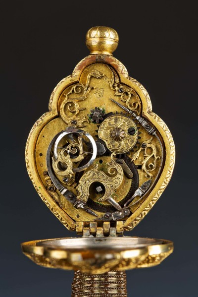 Rapier mit Uhr im Knauf, Dresden, 1610, Tobias Reichel (Uhren), (Foto: Rüstkammer, Staatliche Kunstsammlungen Dresden/Jürgen Lösel)