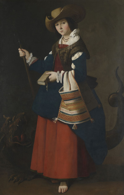 Francisco de Zurbarán: Heilige Margareta von Antiochien, 1630-34, © The National Gallery, London