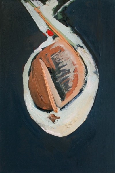Tina Oelker „POALES N° 1“, 2014, Öl auf Leinwand, 45 x 30 x 5 cm