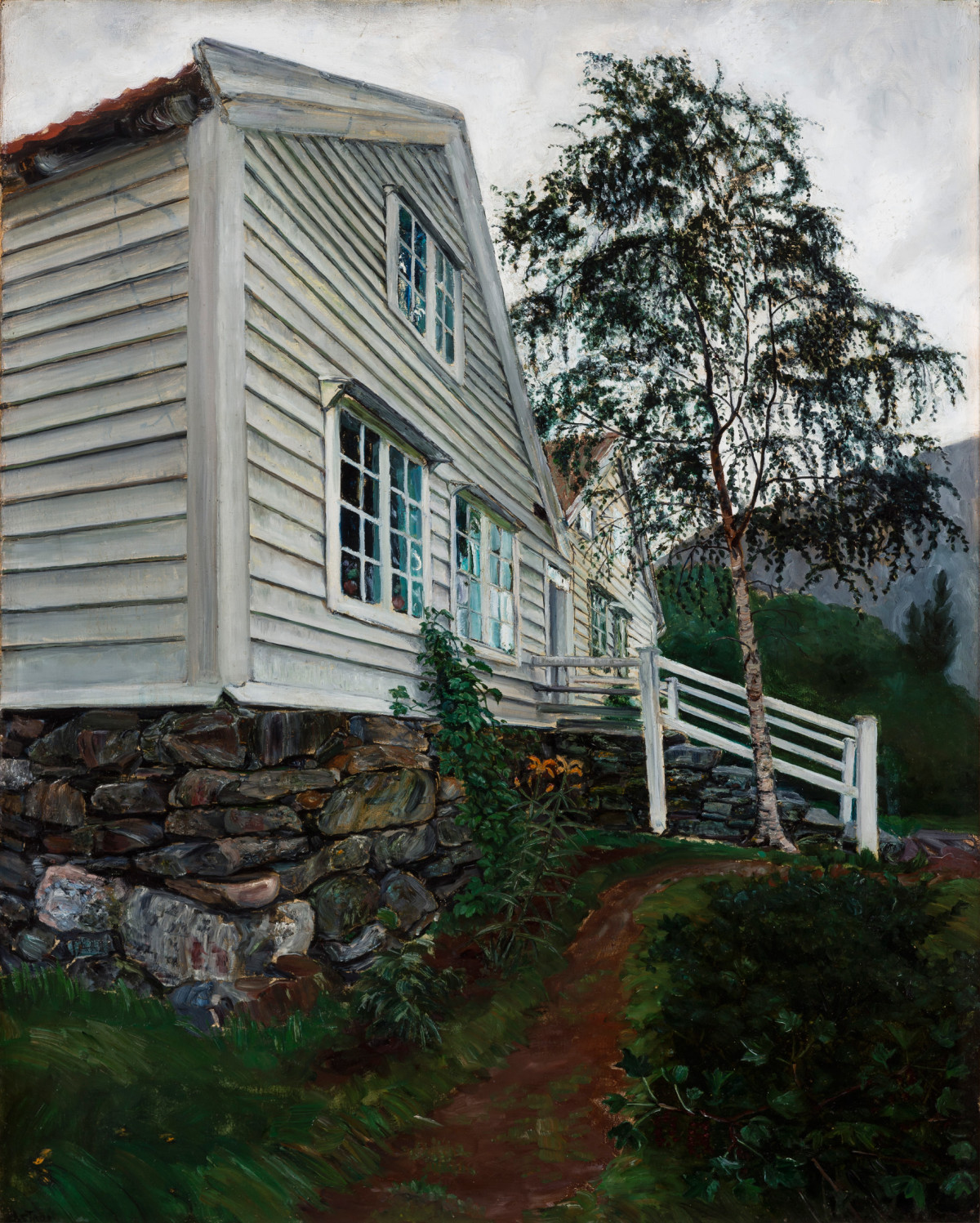 Nikolai Astrup malte das Pfarrhaus seiner Eltern am Jølster-See