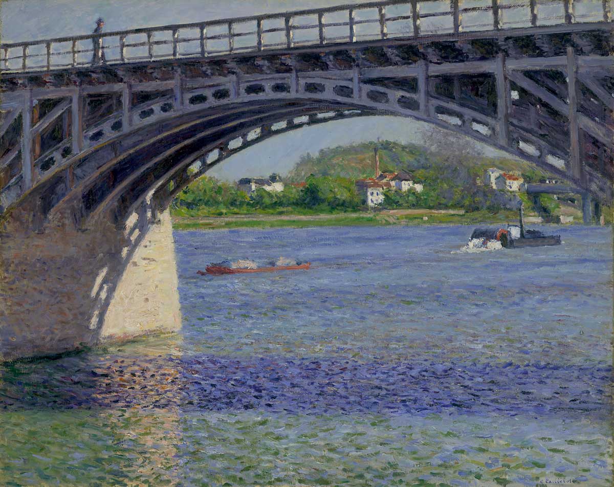 Gustave Caillebotte: Die Brücke von Argenteuil und die Seine, um 1883, Privatsammlung