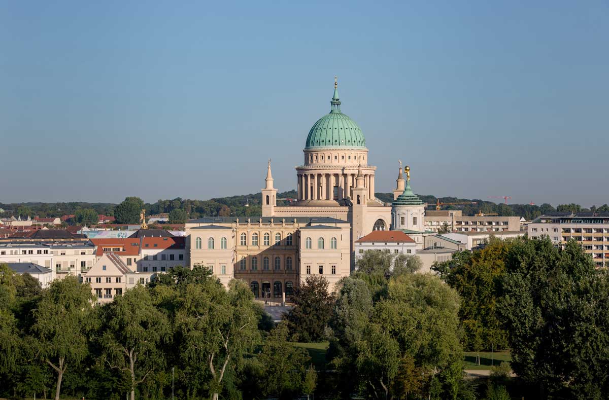 Blick auf Potsdams historischen Stadtkern mit Museum Barberini, (Foto: Helge Mundt)