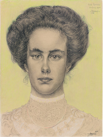 Realistisches Porträt von Cecile Sprenger aus dem Jahr 1908 (Foto: Sammlung Gemeentemuseum Den Haag)