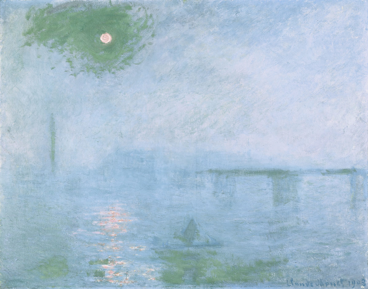 Land, Wasser und Luft verschmelzen bei Monet zu ätherischen Farbmassen: 1903 malte er die Londoner 