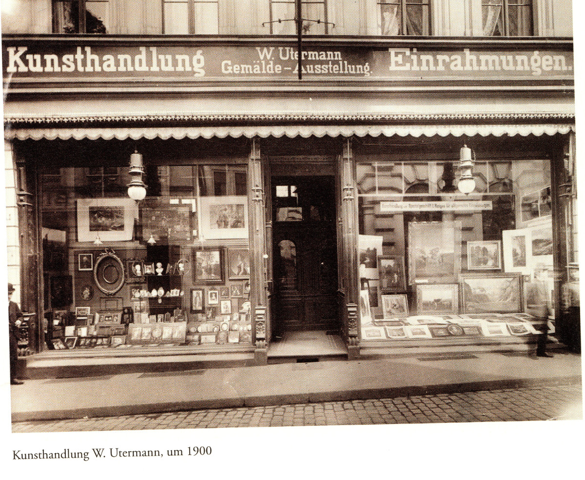 Kunsthandlung W. Utermann, um 1900, (Foto: Galerie Utermann)