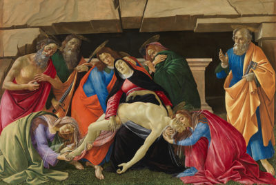 Sandro Botticelli, Beweinung Christi, um 1490/95, Zustand nach der Restaurierung, Alte Pinakothek, München