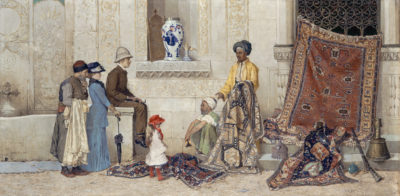 Osman Hamdy Bey Türkische Straßenszene, 1888 Öl auf Leinwand, 60 x 122 cm © Staatliche Museen zu Berlin, Nationalgalerie / Andres Kilger