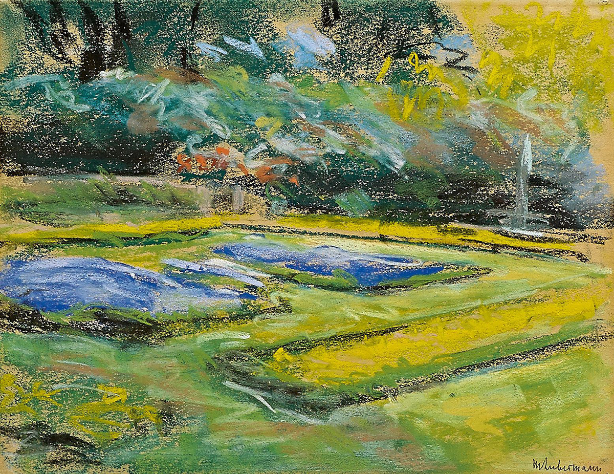 Max Liebermann, Die Blumenterrasse im Wannseegarten, 1920 © Privatsammlung