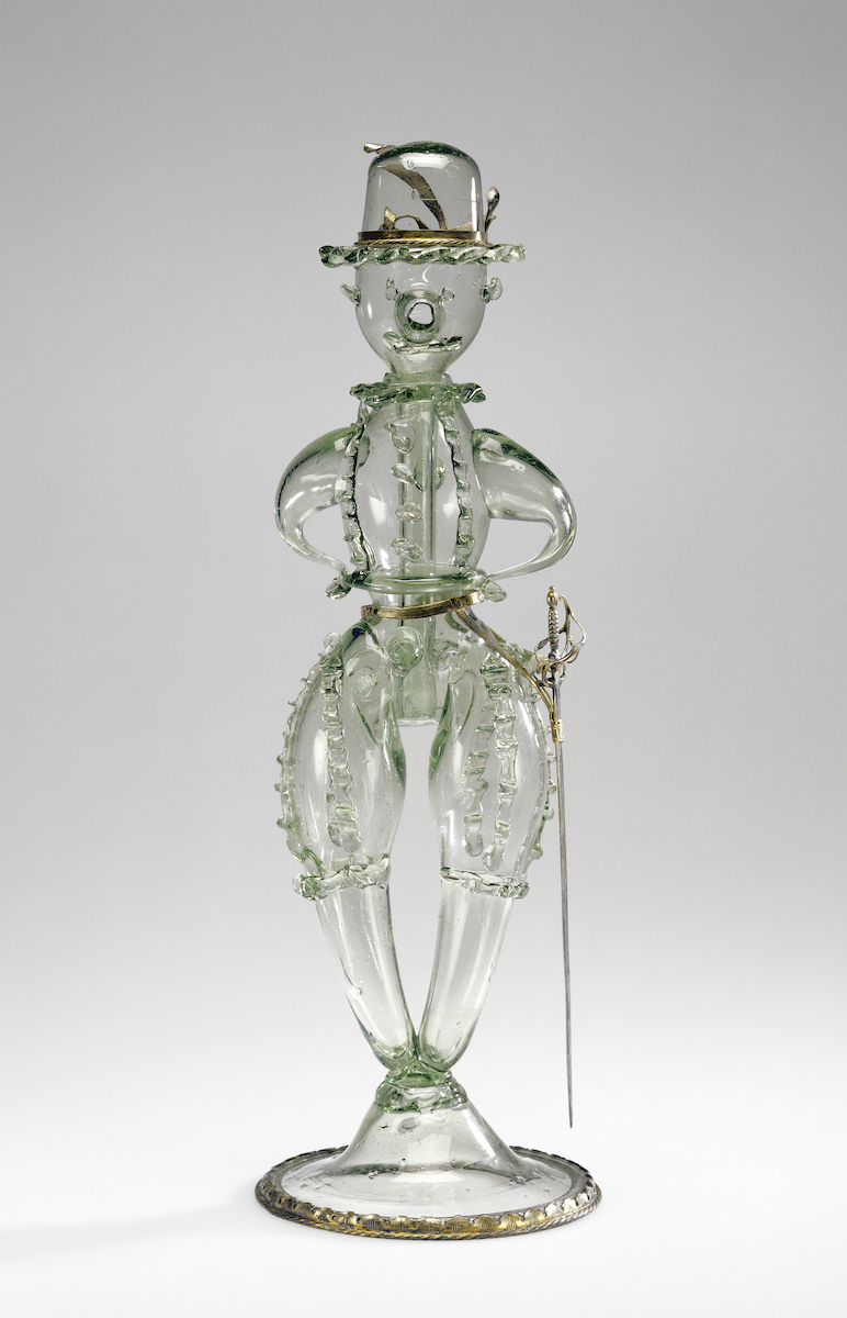 Scherzglas aus der Sammlung des Getty-Museum, Deutsch oder Niederländisch, 17. Jahrhundert, Höhe 11 cm, Foto: Digital image courtesy of the Getty‘s Open Content Program