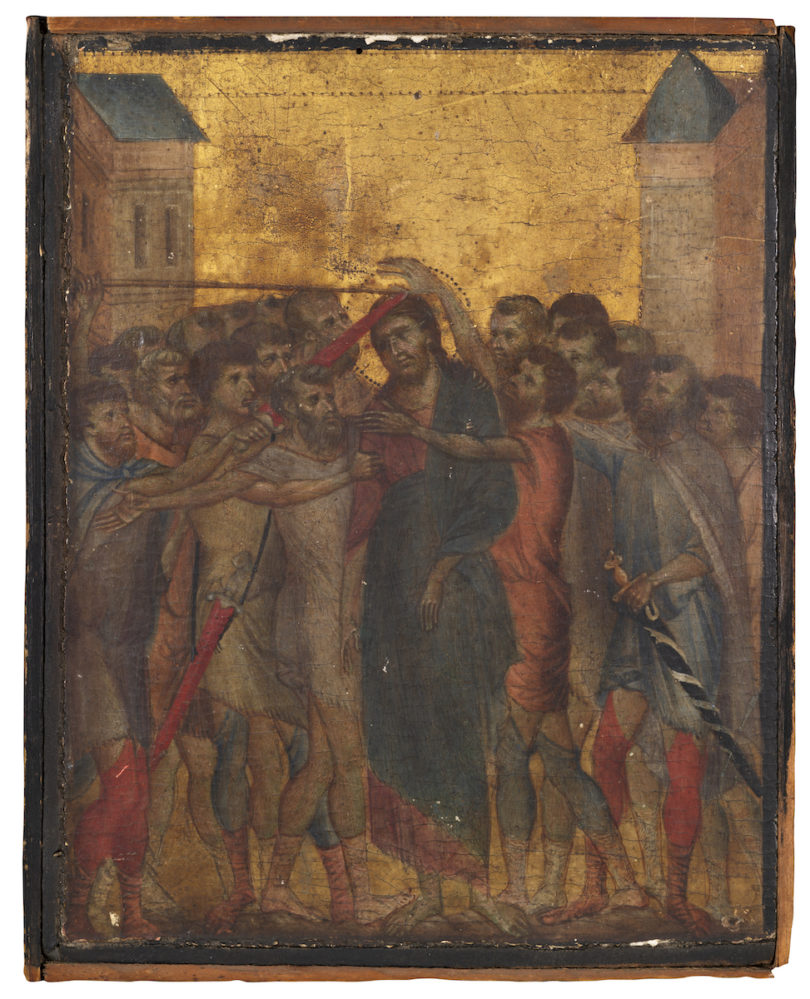 Cimabue, „Die Verspottung Christi“, Eitempera und Goldgrund auf Pappelholz, versteigert bei Acteon Senlis am 27. Oktober 2019 für 24,2 Millionen Euro
