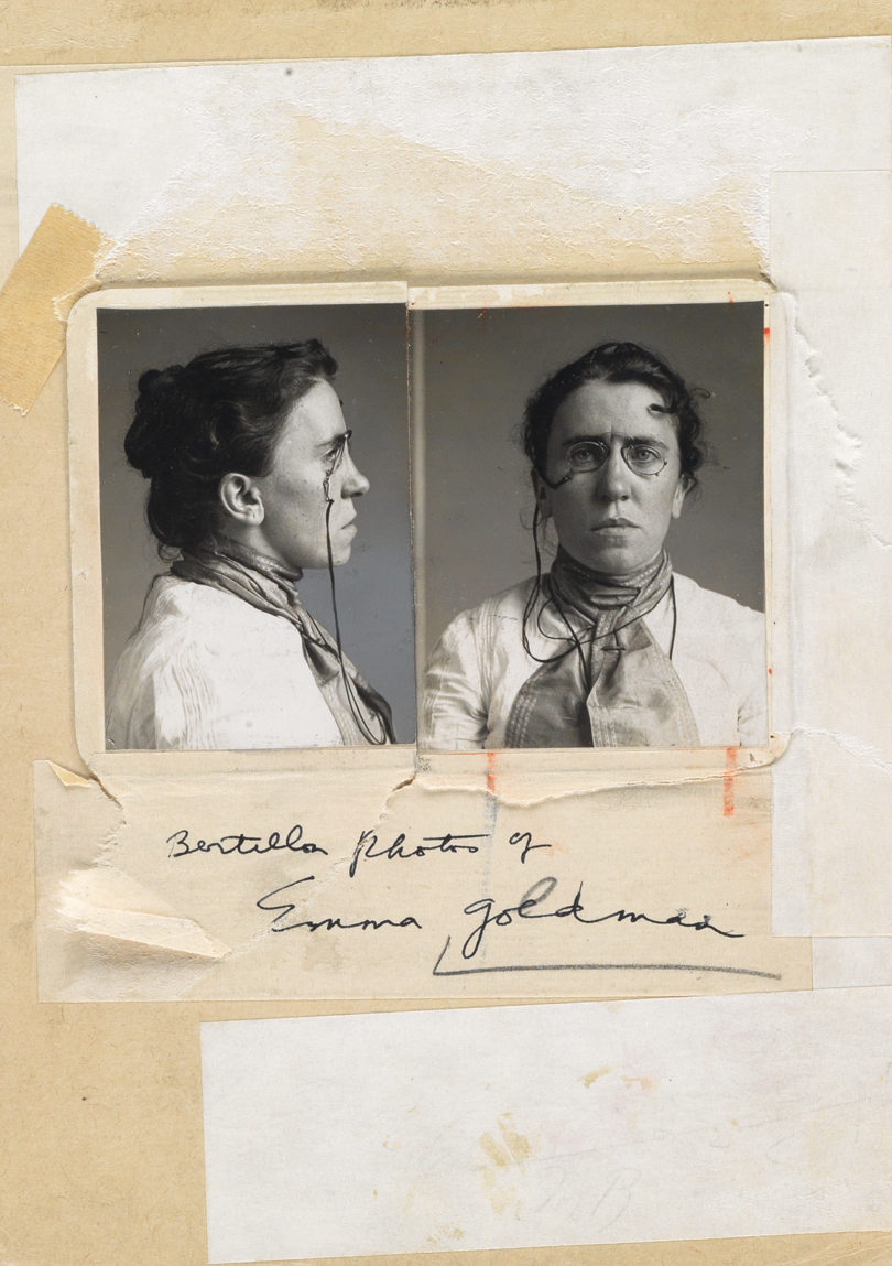 Emma Goldman Mugshot Auktion Swann Galleries