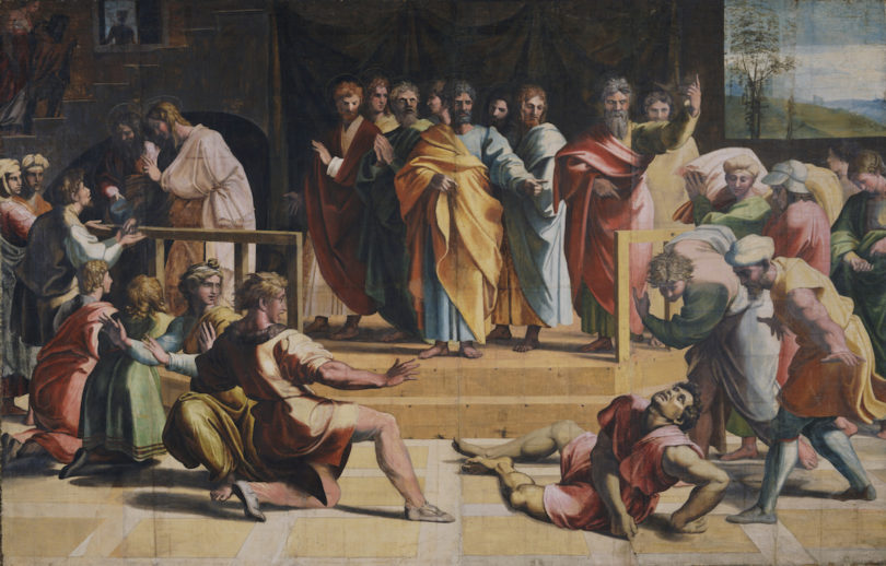 V&A Online Raffael Tod des Ananias