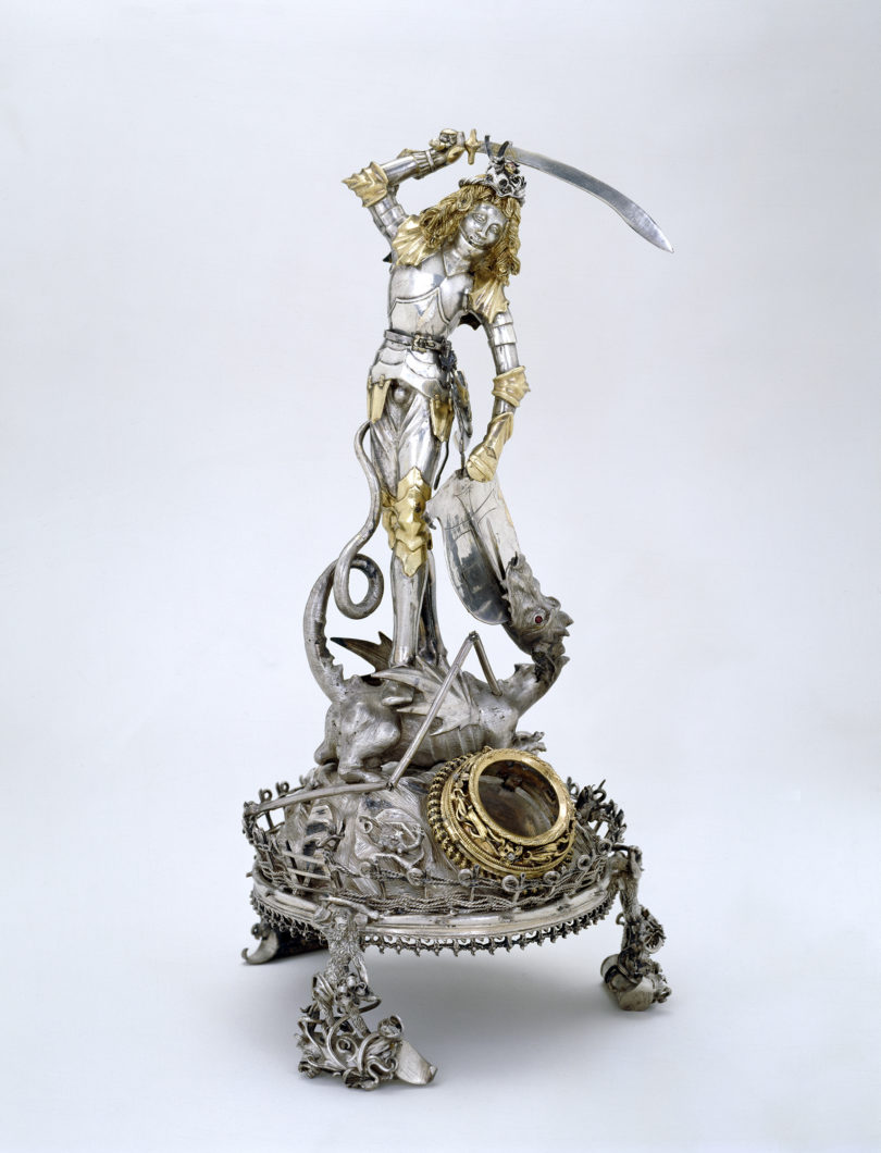 Reliquienstatuette des Heiligen Georg