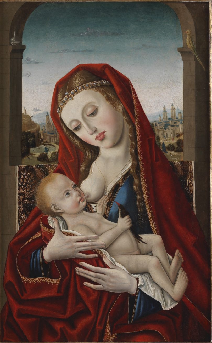 Maria und Kind Maria lactans Meister von Miraflores