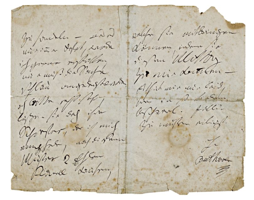 Beethoven Autograf Stargardt