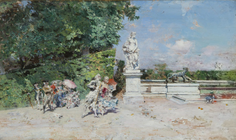 Giovanni Boldini Scena galante nel Parco di Versailles BIAF