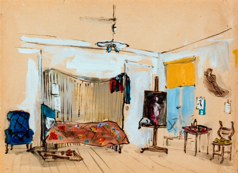 Christian Bérard Skizze Atelier