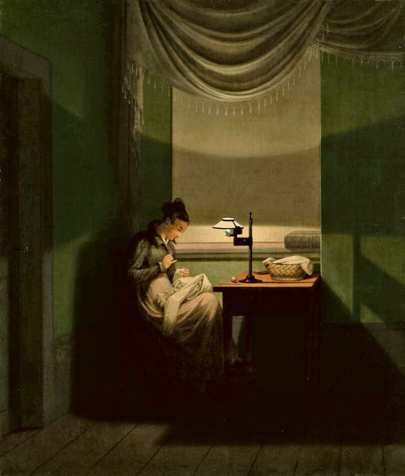 Georg Friedrich Kersting Junge Frau, beim Schein einer Lampe nähend
