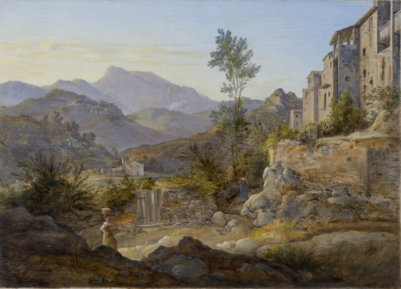 Kloster im Gebirge bei Subiaco Friedrich Nerly