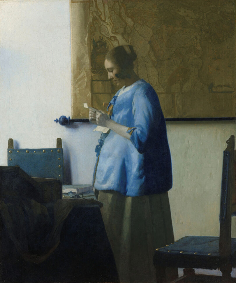 Vermeer Briefleserin in Blau 1662-1664 Amsterdam