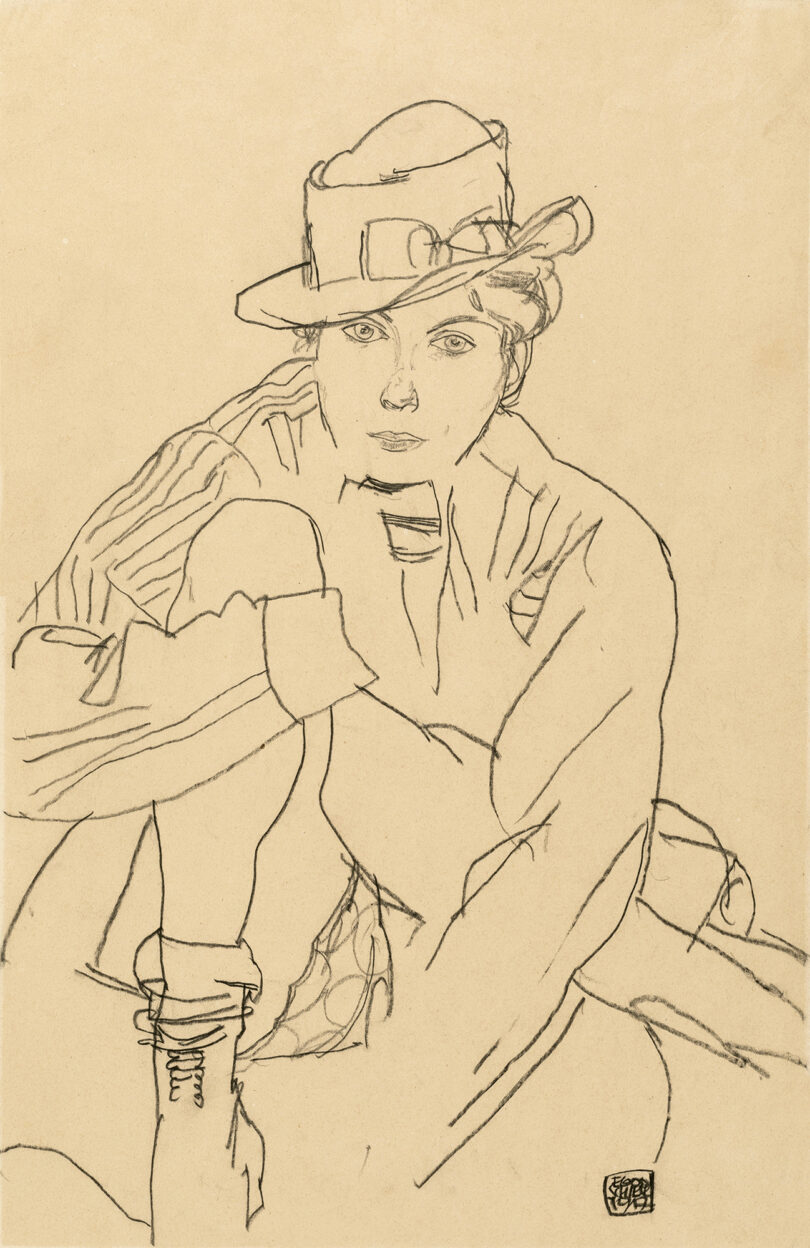 Egon Schiele „Sitzende Frau mit Hut“