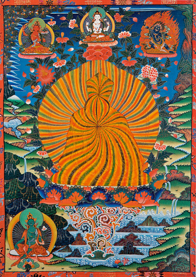 Padmasambhava im Zustand des Regenboseite