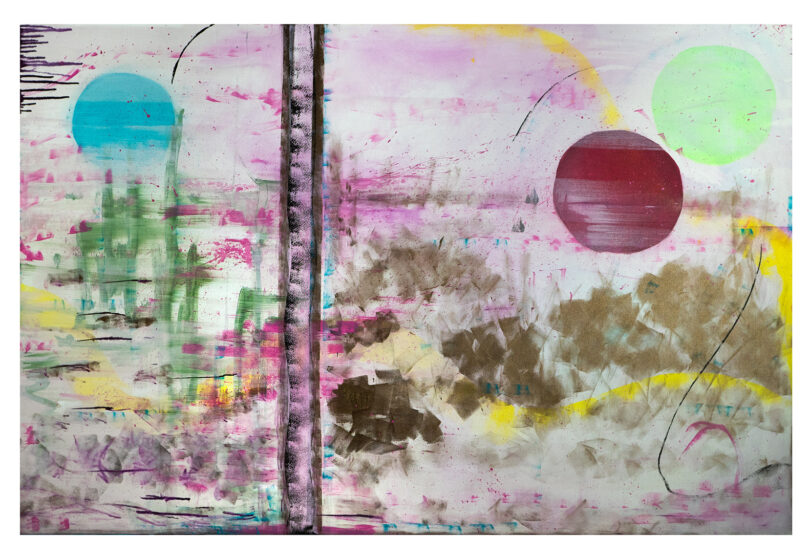 Die Schauspielerin Sharon Stone reiste schon immer mit einem Wasserfarbenkasten, hier ihr Bild „If We Make It