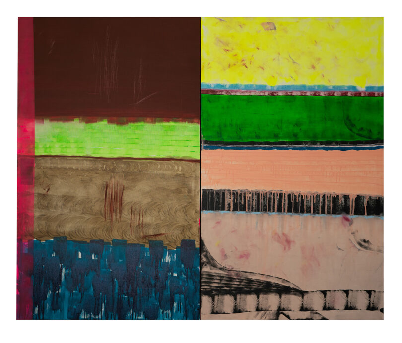 Der zuerst skeptische New Yorker Kritiker Jerry Saltz ist heute begeistert von Sharon Stones Kunst. Hier ihr „Portrait of my Boyfriends from Foreign Countries