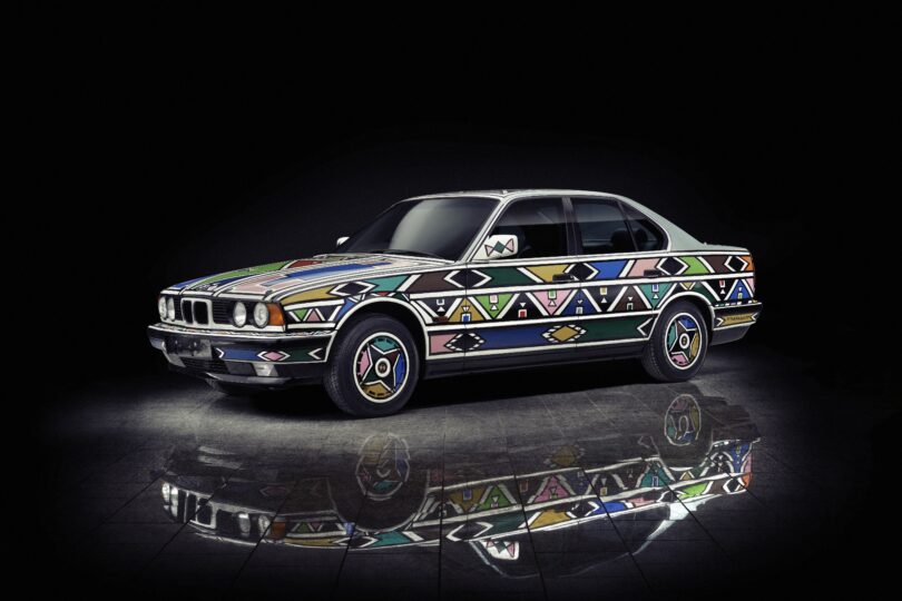 Das von Esther Mahlangu gestaltete BMW Art Cart