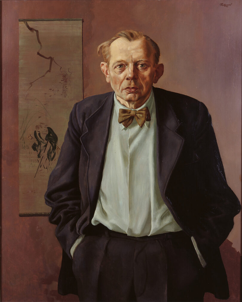Der Galerist und Kunsthändler Heinrich Kühl, porträtiert von Rudolf Nehmer im Jahr 1950