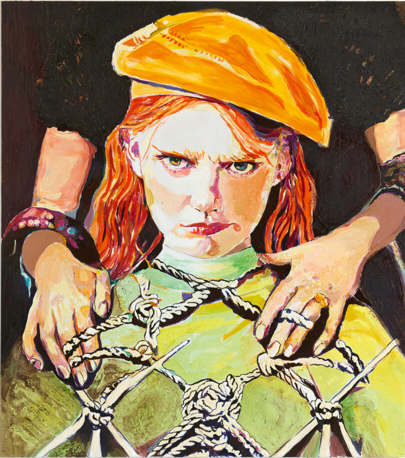 Schleimes Porträts sind zeitlos, ihre Figuren rebellisch und ausdrucksstark - so wie hier die „Mutter“ (2023)