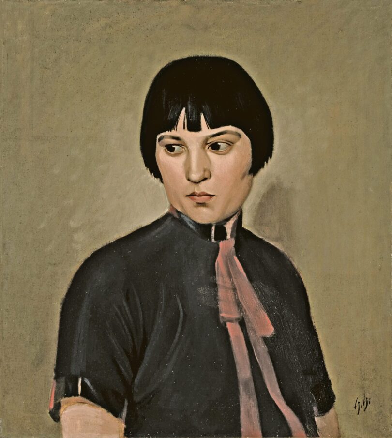 Georg Scholz, „Porträt Elisabeth Scholz“, 1928 wird bei Irene Lehr in Berlin aufgerufen