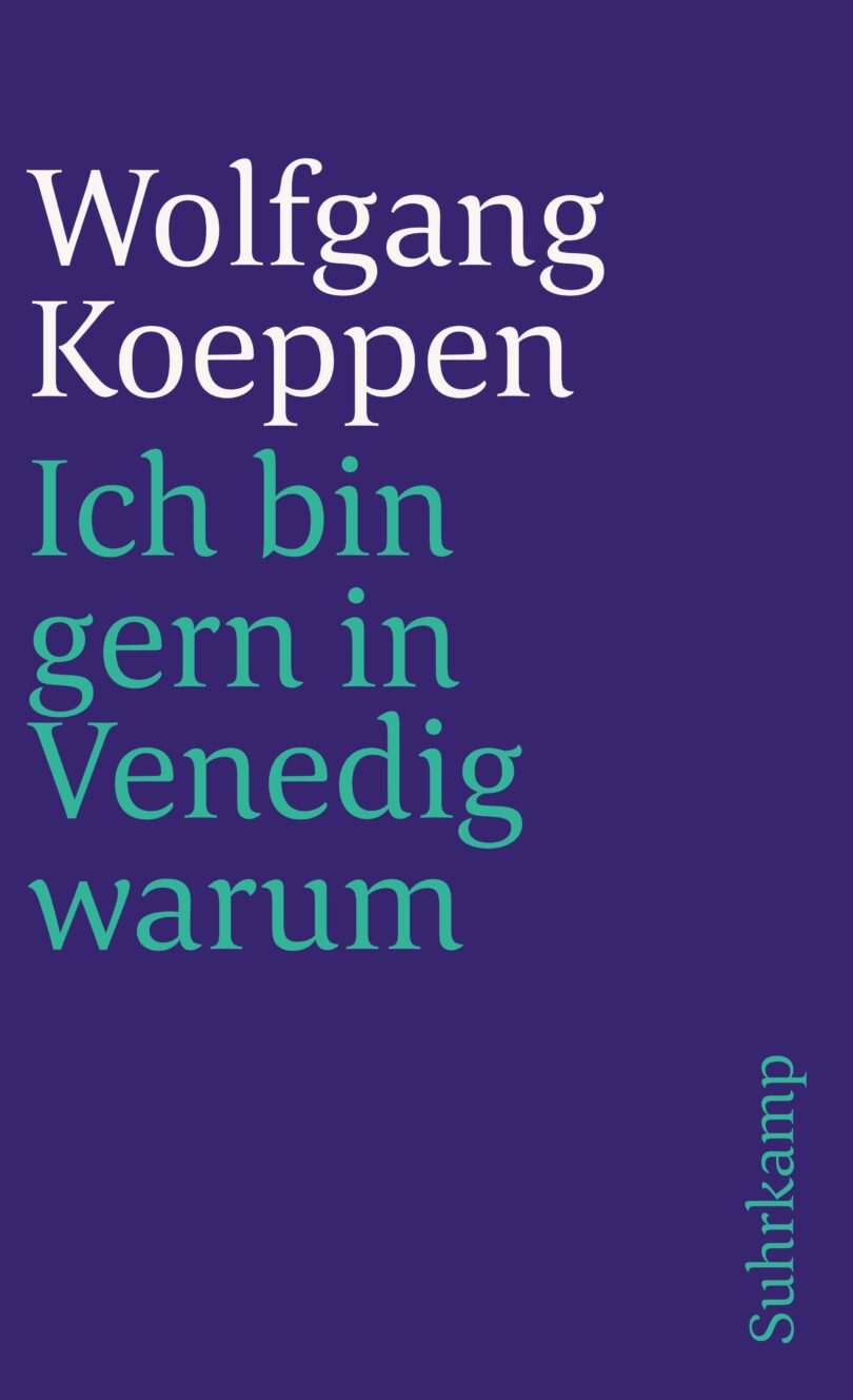 Wolfgang Koeppen Venedig Buch