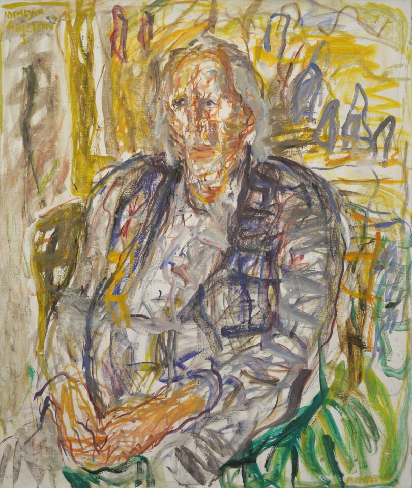 Horst Leifers Bildnis seines Künstlerfreundes Otto Niemeyer-Holstein aus dem Jahr 1976 ist noch bis zum 16. Novembember in der Kunsthalle Rostock zu sehen