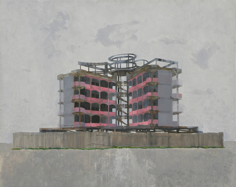 Eda Hila, „Haus von Mauer umgeben“, 2000