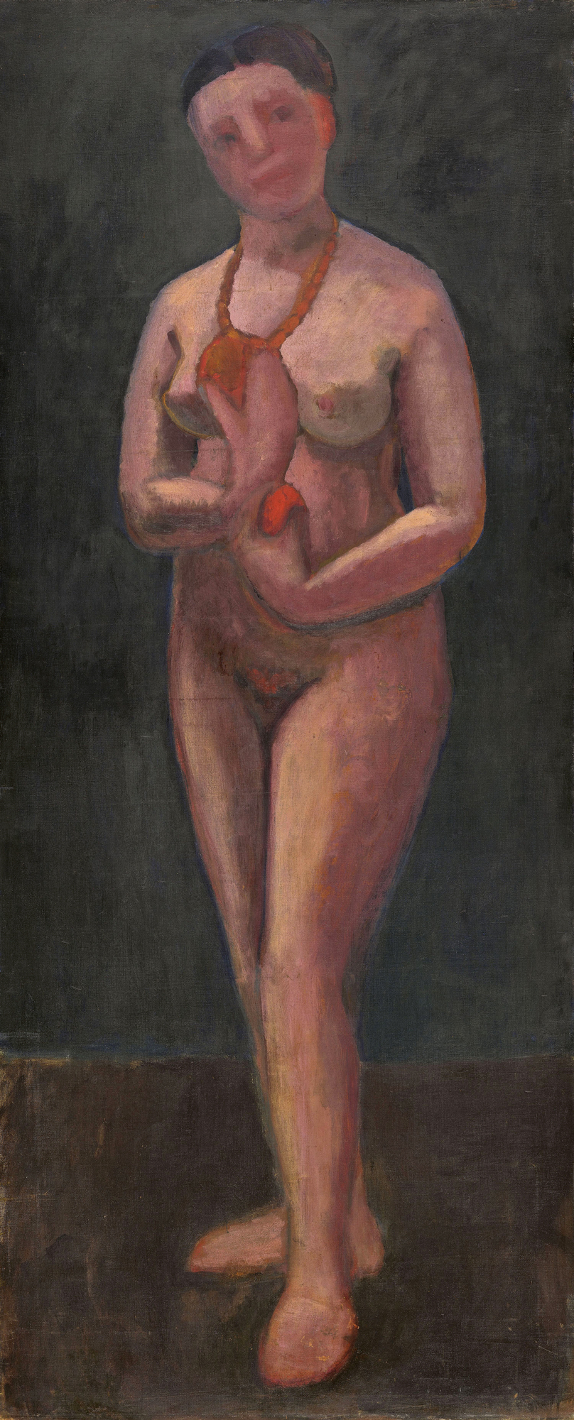 Paula Modersohn-Beckers „Selbstbildnis als stehender Akt“ aus dem Jahr 1906