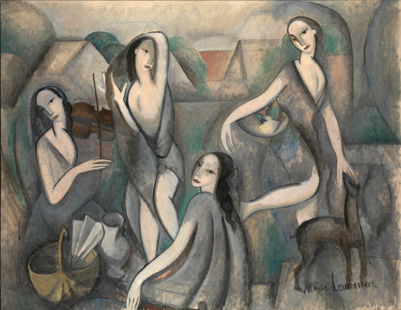 Marie Laurencins „Jeunes femmes“ (1910) im Stil des Kubismus.