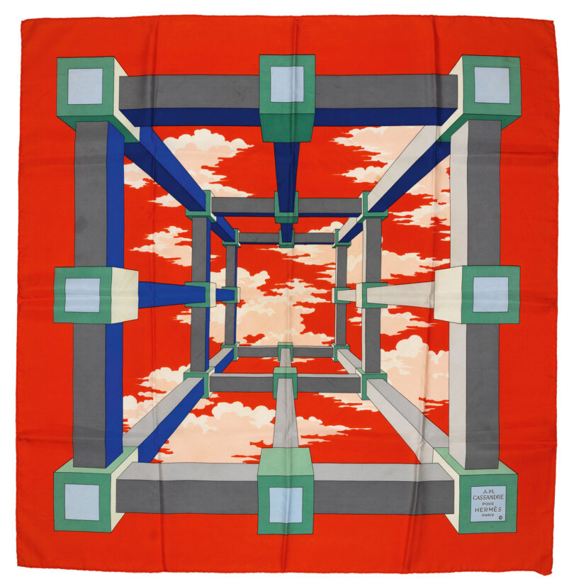 „Perspektive“, Hermès, 1951 entworfen von A. M. Cassandre.