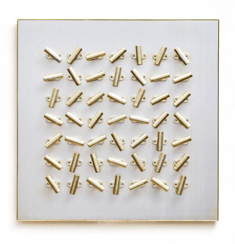 Jede Anordnung der Fenstergriffe ergibt ein neues Bild: „Kaufhausobjekt Ganzoliven“ von 1969