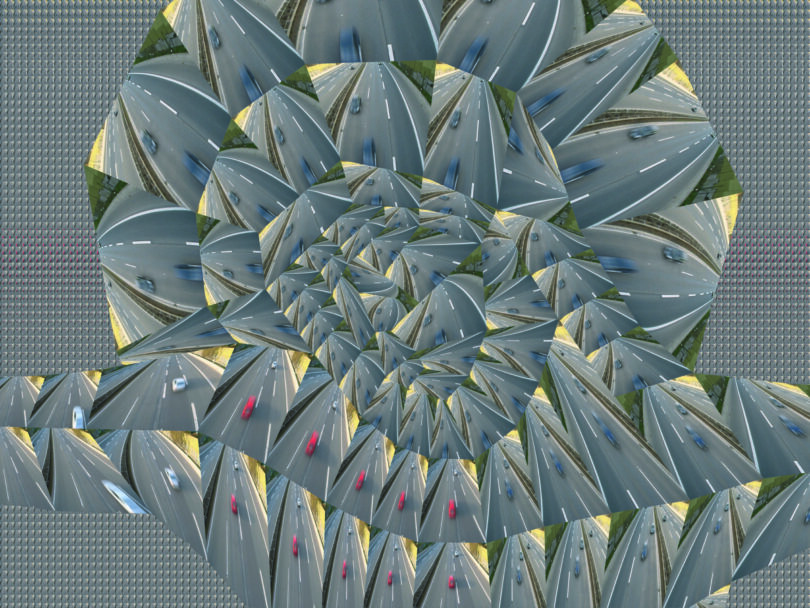 Thomas Bayrle, „Autobahnkreuz“, 2006, Single-channel digital video, sound, color, 21:59 Min.