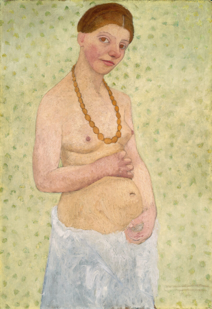 Werk „Selbstbildnis am 6. Hochzeitstag“ von Paula Modersohn-Becker