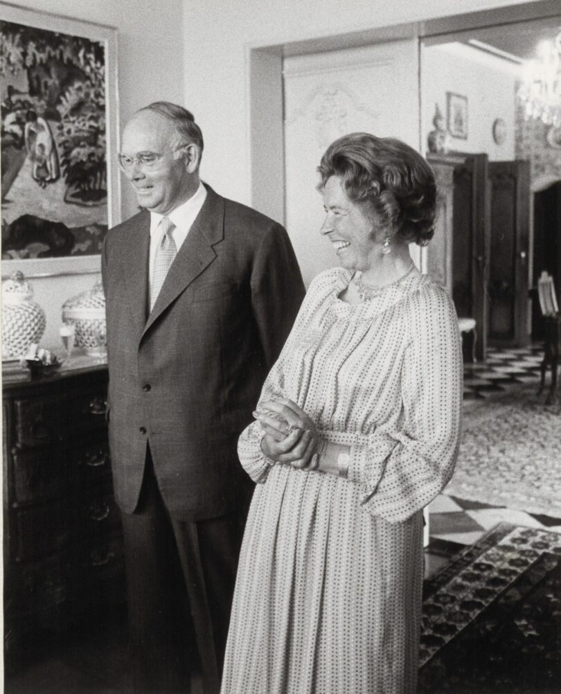 Das Ehepaar Ludwig in seinem Wohnhaus in Aachen