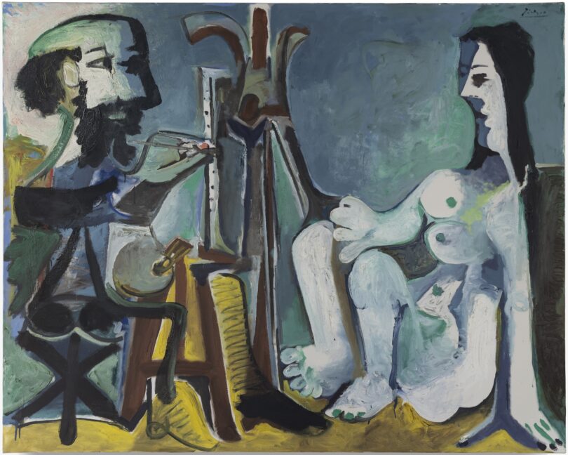 Pablo Picasso, Le Peintre et son modèle (The painter and his model), aus dem Jahr 1963