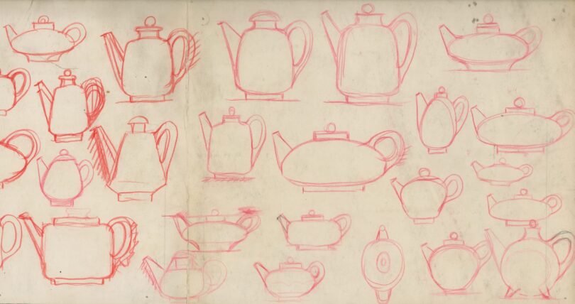 Skizzenblatt von Jan Bontjes van Beeks, undatiert