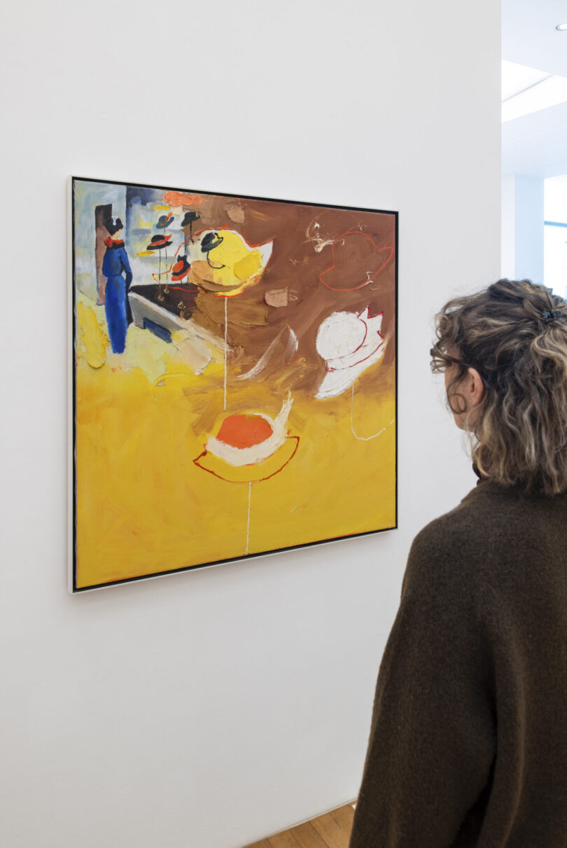 Ansicht des Werks „Variation on the ‚Hutladen‘ 1913 from A. Macke“ von Douglas Swan aus dem Jahr 1989