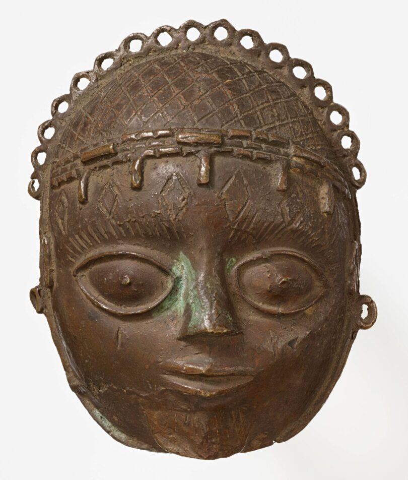 Anhängermaske, Uhunmwu-Ẹkuẹ, Nigeria, Königtum Benin, Edo, 19. Jh. (Leihgabe)